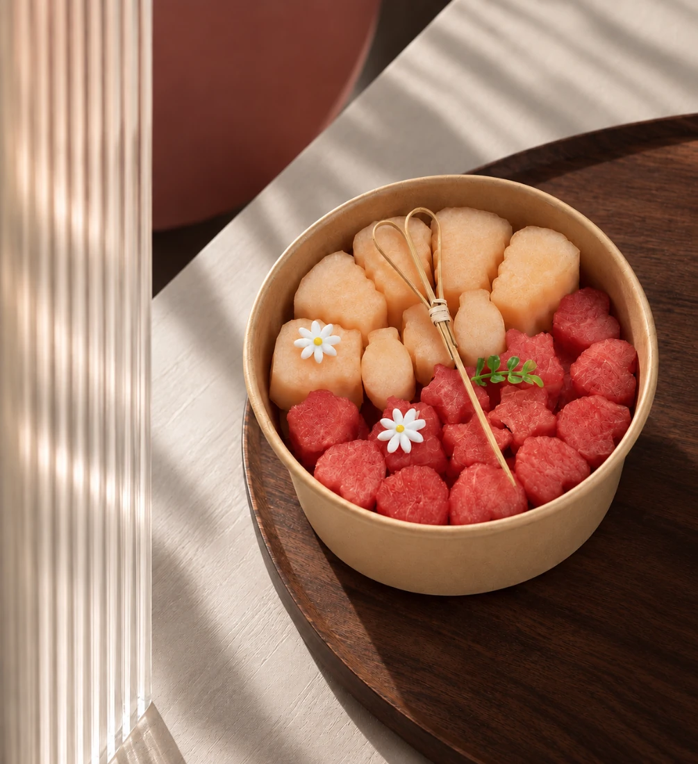 Mix 2 vị 500g (Dưa hấu đỏ, Dưa lưới vàng)